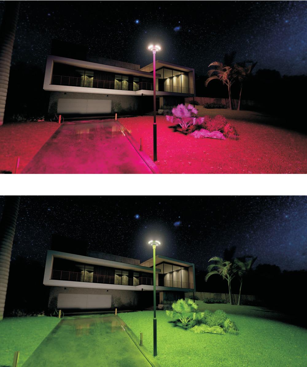 Mj-Ew1200 Outdoor Garden Plaza Decorative Solar UFO Street Light