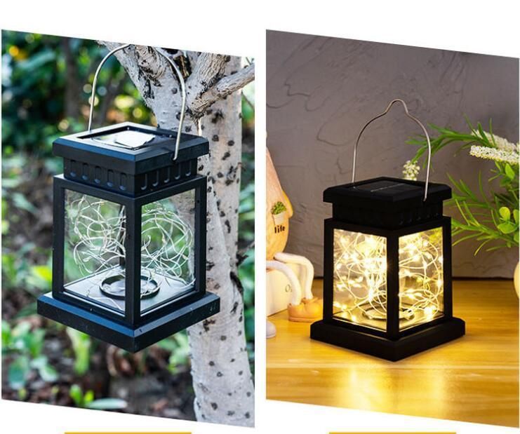 Factory Suppliy Wholesale Outdoor Decor Solar Power Hanging Lamps