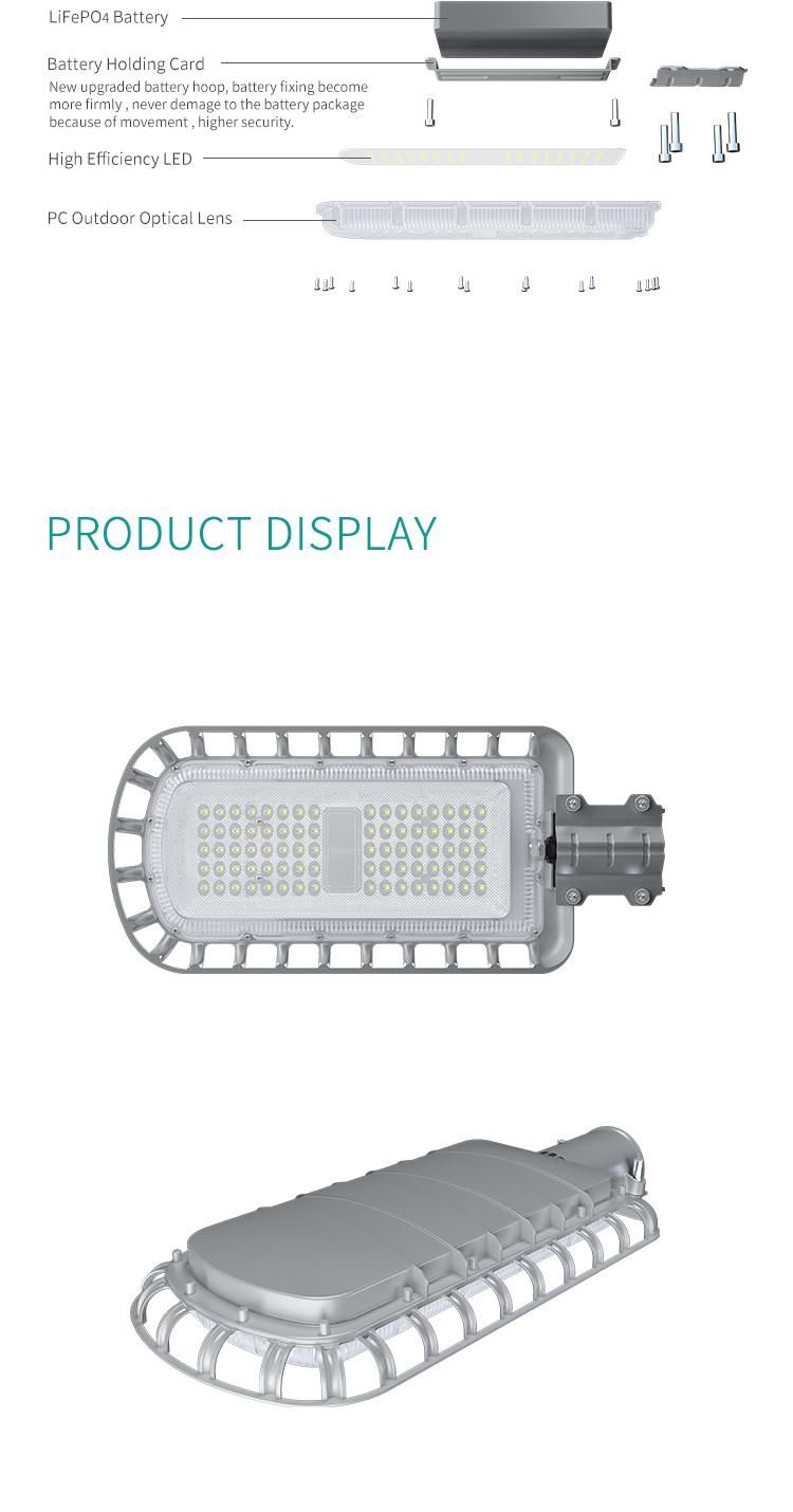 High Efficiency 20W LED Light All in One Solar Light Outdoor Lighting with LiFePO4 Battery