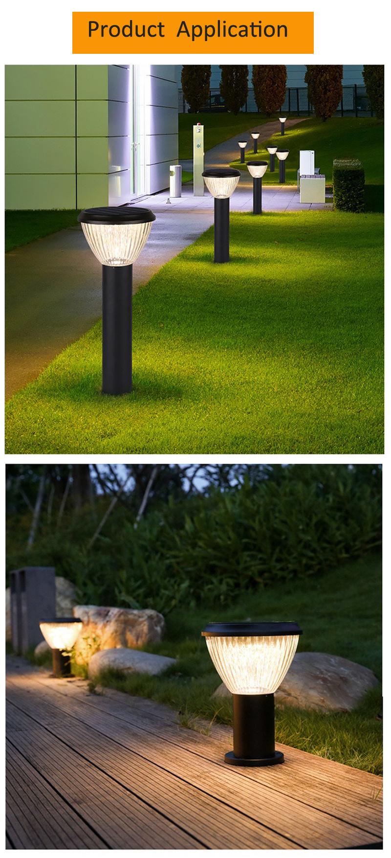 Hairolux Solar Garden Lamp LED Outdoor Waterproof Solar Post Lights Outdoor Solar Garden Lawn Lights