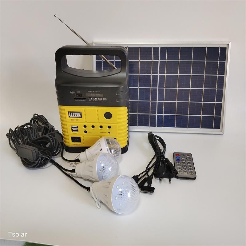 Energy Portable Solar Energy Systems Mini System Solar with Radio LED Light Portable off-Grid Solar System with Radio for Emergency Lighting for Use at Home