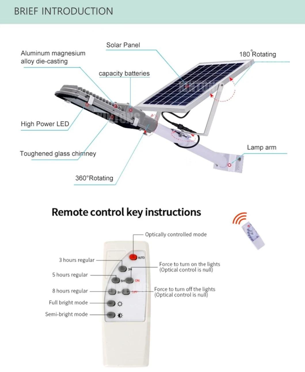 Solar LED Street Light with Wireless Controller 150W Price List