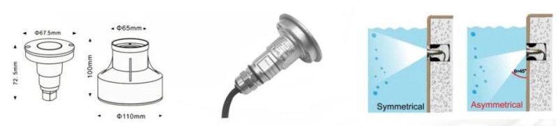 3W IP68 24V 316ss Inground LED Swimming Pool Underwater Light