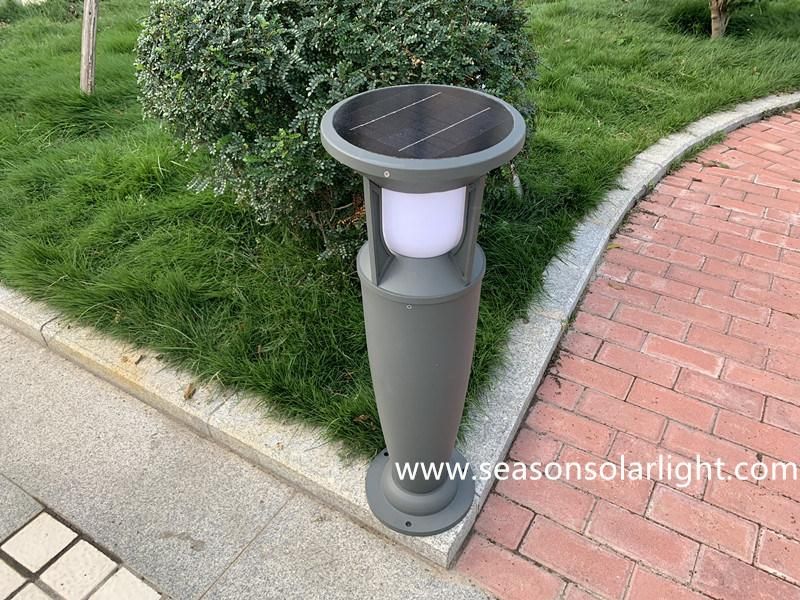 High Lumen Decoration Landscape Lighting Outdoor LED Solar Bollard Light with Warm+White LED Light