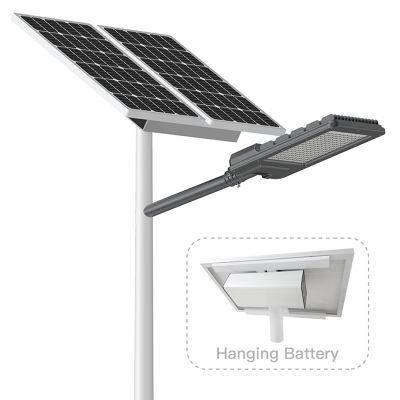 Energy Saving Outdoor 4m 20W Single/Twin Arms LED Solar Light MPPT/PWM Controller Charging Dusk to Dawn Lighting IP65