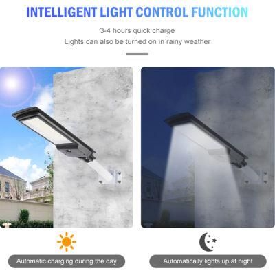 Outdoor Garden IP65 Waterproof 100W 200W 300W All in One Integrated Solar Street Lamp