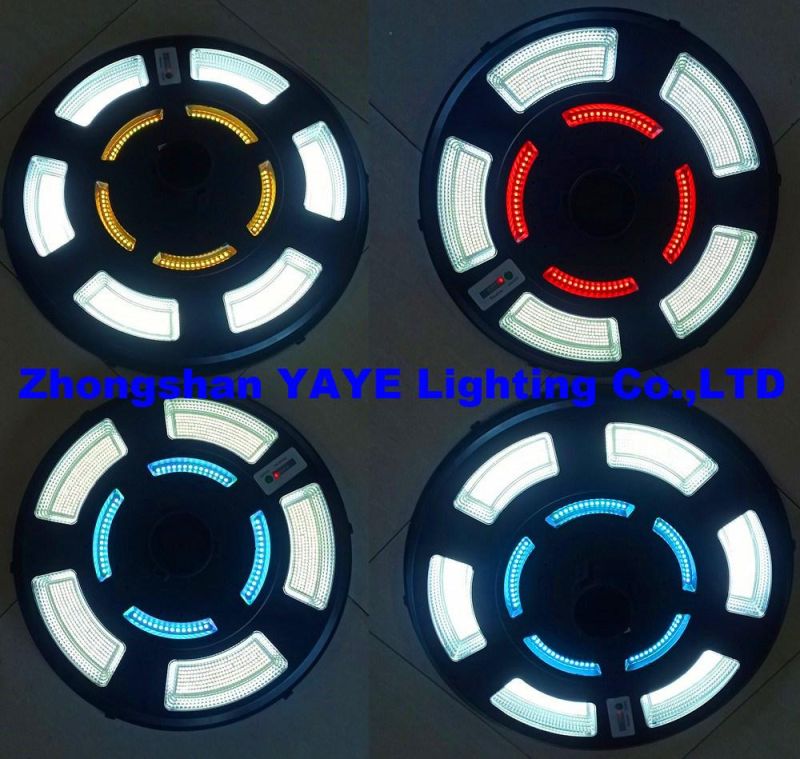 Yaye 2021 Newest Design UFO 300W/400W RGB All-in-One Integrated Outdoor Garden LED Solar Street Light with Motion Sensor/ 500PCS Stock Each Watt