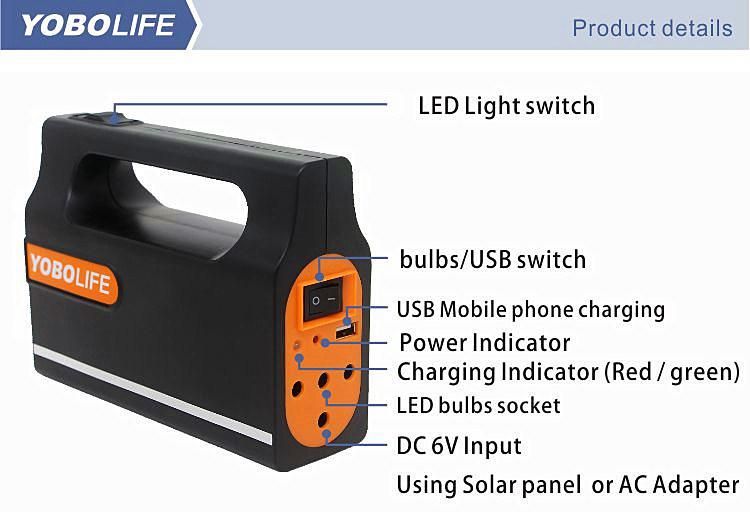 Yobolife Solar Light with 3 LED Bulbs