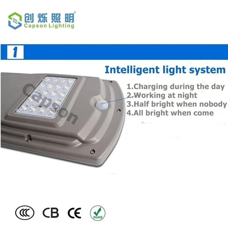 Distributor Price High Lumen ABS Garden Outdoor Waterproof IP65 All in One Integrated Solar Street Light