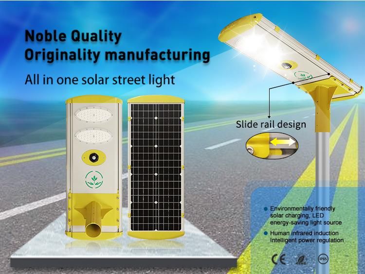 Outdoor Human Body Induction Waterproof IP65 40W All in One LED Solar Road Light