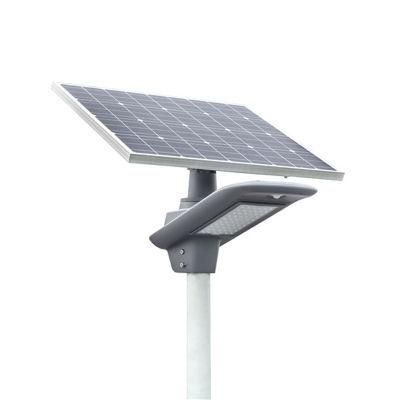 30W Remote Control Sensing LiFePO4 Battery Solar Pole Street Light