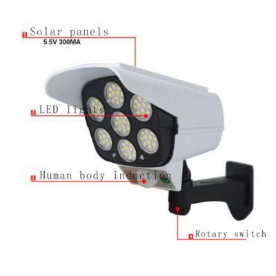 New Solar lamp Solar Motion Sensor Light Outdoor IP66 Waterproof 77 LED Camera Spotlight 10watt Solar Lights for Garden Pathway