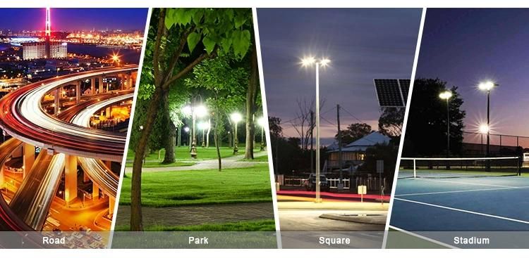 High Lumen IP65 6000K Solar LED Streetlight Integrated 60W 100W 150W 200W All in One LED Solar Street Lights with Battery