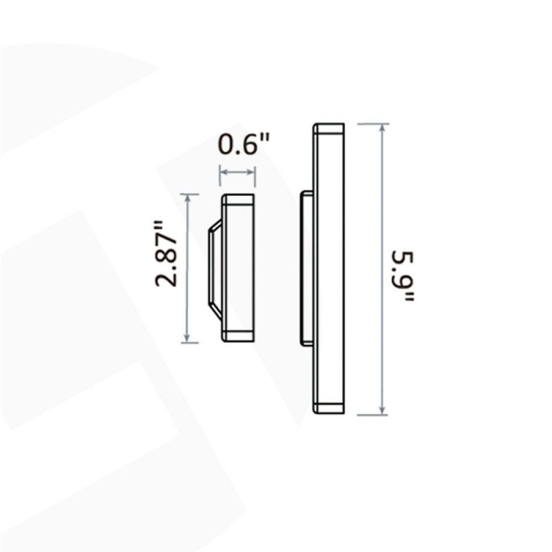 Lt2503 Die-Cast Brass Simple Versatile&Unobtrusive 2W 12VAC CREE Chip Brass Step Light for Stairs Patios Safety Lighting