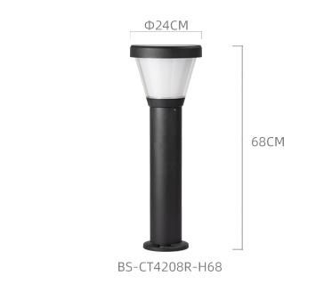 Bspro IP65 Classic Style Aluminum Waterproof Lawn Yard Lamp Outdoor Housing Solar Garden Light