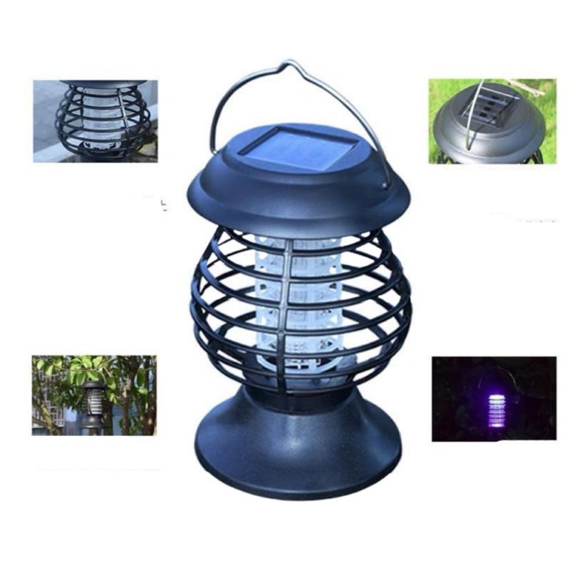 Waterproof Solar Mosquito Repellent Light Bug Zapper Hanging Mosquito Repellent Light Electronic Mosquito Zapper for Home Garden Wyz20509