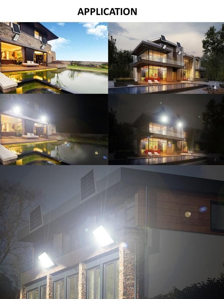 Camera Rechargeable 100W Motion Sensor Solar Wall Light Solar Flood Light for Emergency