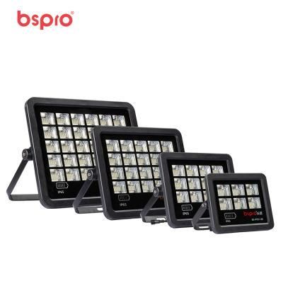 Bspro Outdoor Waterproof 6500K Light Sensor LED Garden Solar Flood Light