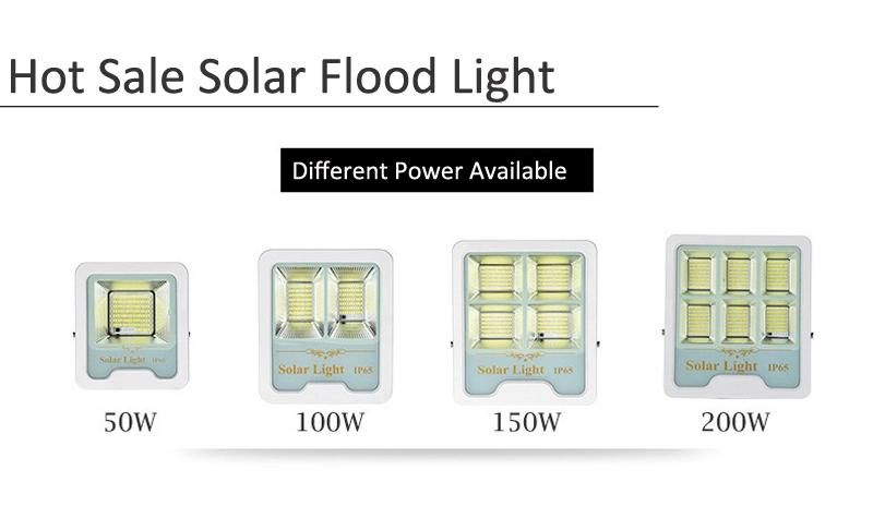 Solar Outdoor Waterproof Lighting IP65 Reflector SMD LED 100W 150W 200W 300W Garden LED Solar Flood Lights