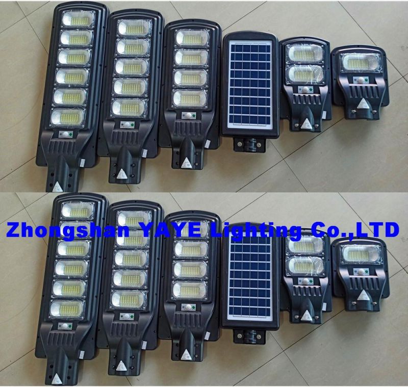 Yaye 2021 Hot Sell 200W All in One Solar LED Street Garden Road Lamp with Remote Controller