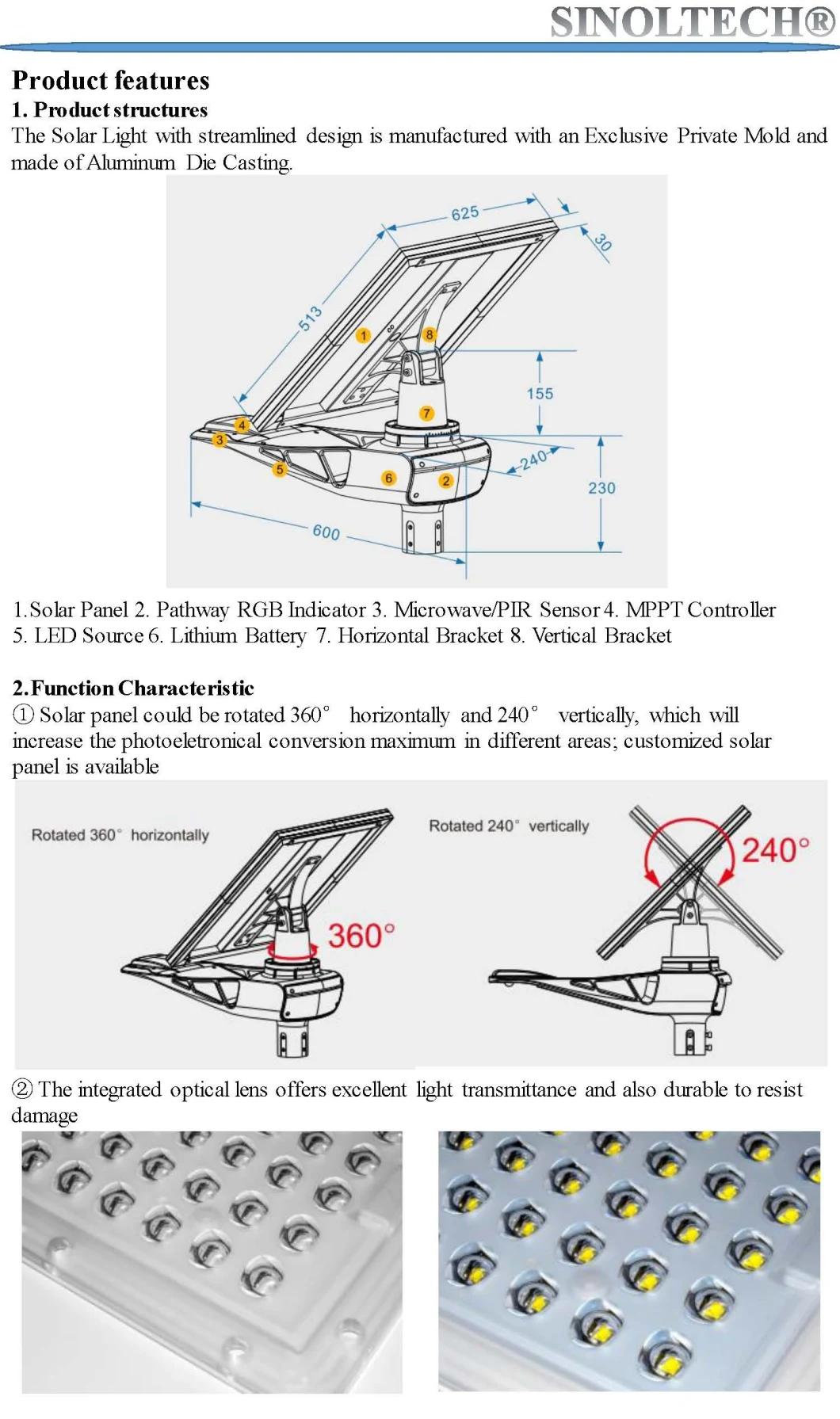 30W Elite G03 Series  LED Solar Powered LED Street Light (G03-30W)