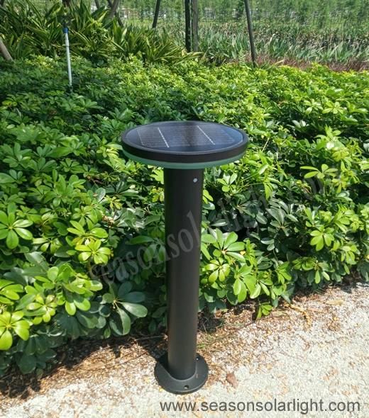 Bright 80cm Height LED Post Landscape Lawn Lighting Outdoor LED Solar Garden Light with Warm+White LED Light