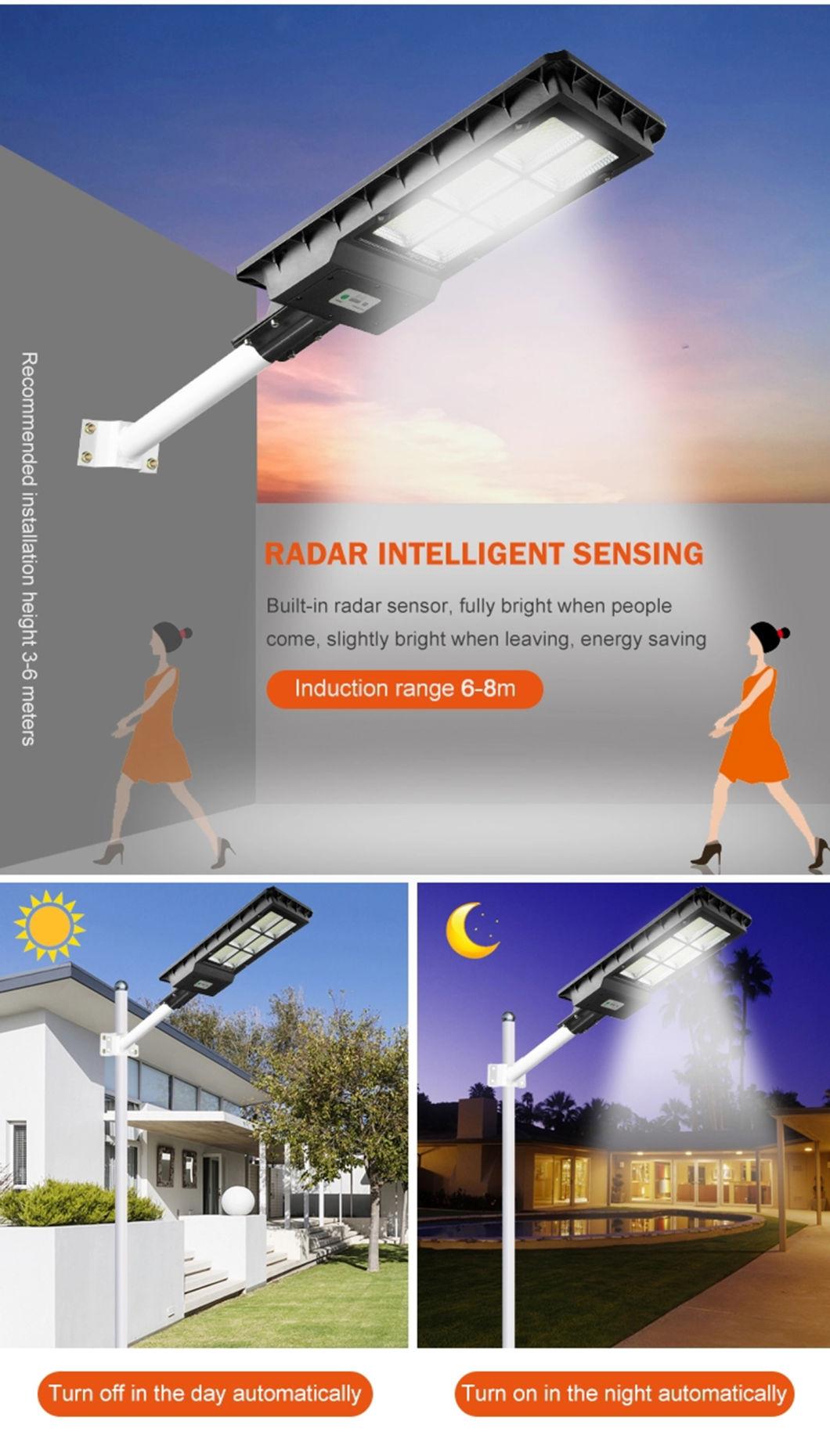 LED Source Street Lights Energy Saving Poly Crystalline Solar Panel All in One Solar Street Light