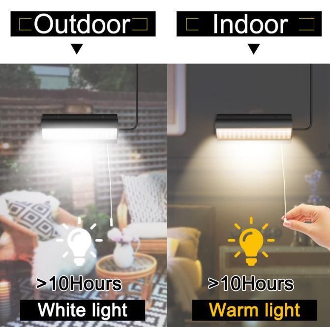 Waterproof Outdoor Pathway Motion Sensor Security Lights 2 Heads Solar Powered PIR Sensor LED Garden Solar Wall Light