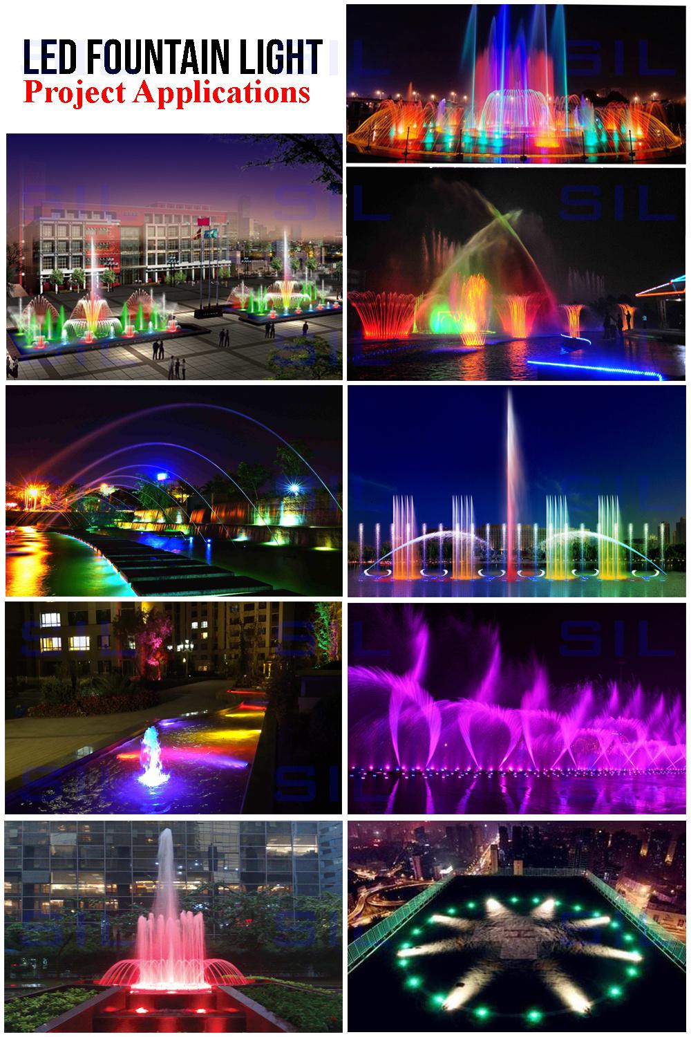 LED Airport Light Ultra Bright Submersible Pool Light 12W IP68 Waterproof DC24V Pool Fountain Light LED