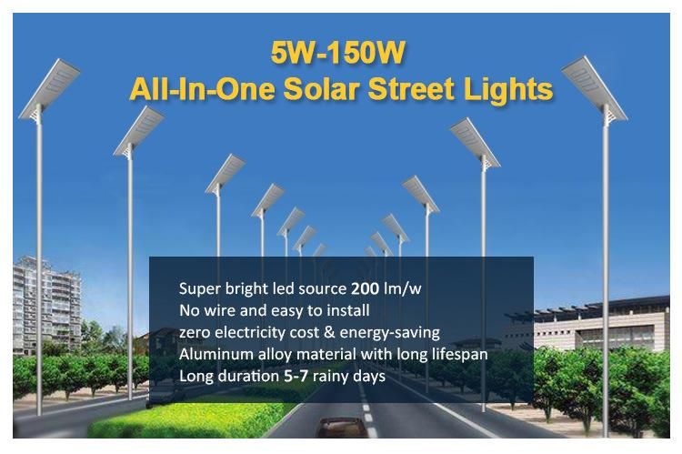 Pole Mounted Solar Home Lighting System 50W LED Solar Light