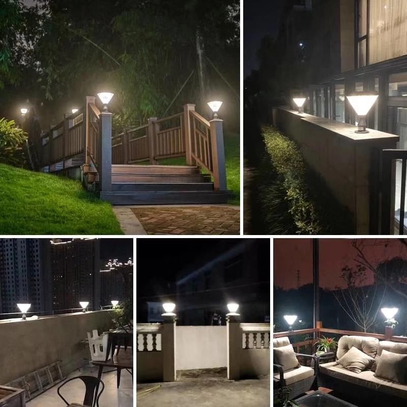 Bollard Fence Homebase Backyard Balcony Solar Torch Porch Diamond Light