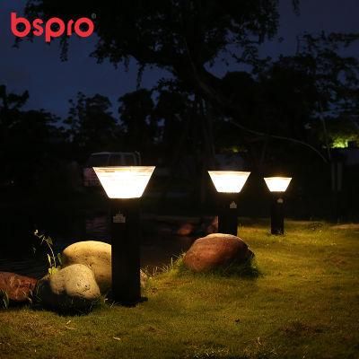 Bspro Lamp Bollard Garden Yard Landscape Decoration Lighting Waterproof IP65 Garden Outdoor Lights LED Solar Lawn Light