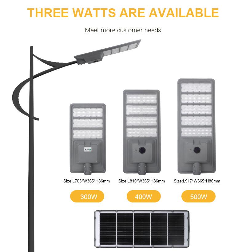 150lm/W Solar All in One LED Energy Saving Lamp 6-8m Pole Solar Street Light with Solar Panel