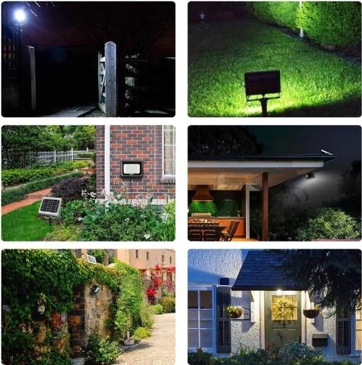 2 Years Warranty IP67 Waterproof Dusk to Dawn Solar Floodlight Projector Reflector 300W LED Solar Flood Light