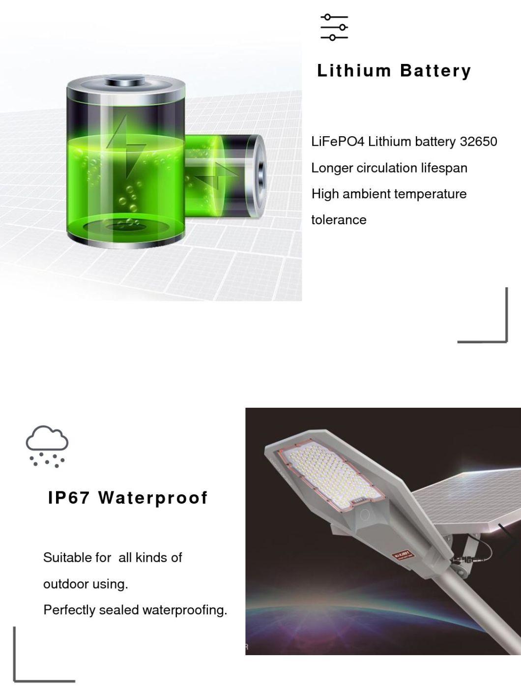 New Design Energy Saving All in One LED Solar Street Light for Government Road Lighting Project with 10 Years Production Experience