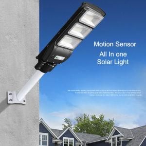 Motion Sensor Solar LED Street Light with Remote Control