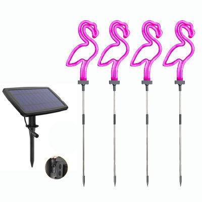 IP65 Waterproof LED Flamingo Style Solar Decorative Outdoor Lights for Festivals