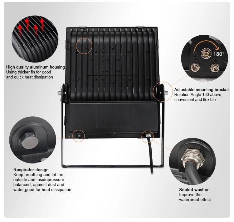 Hot Sales Industrial Design 100W 20000hours Warranty Waterproof LED Solar Flood Light (CS-TYCF-100)