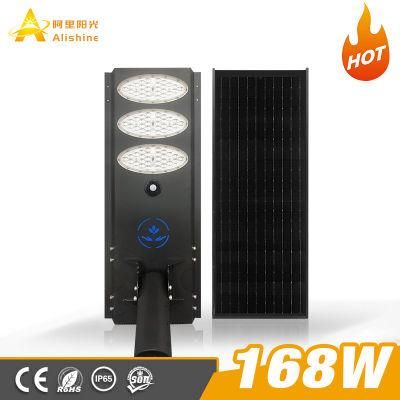 170lm/W Brightness PIR Induction 168W Solar Powered LED Light