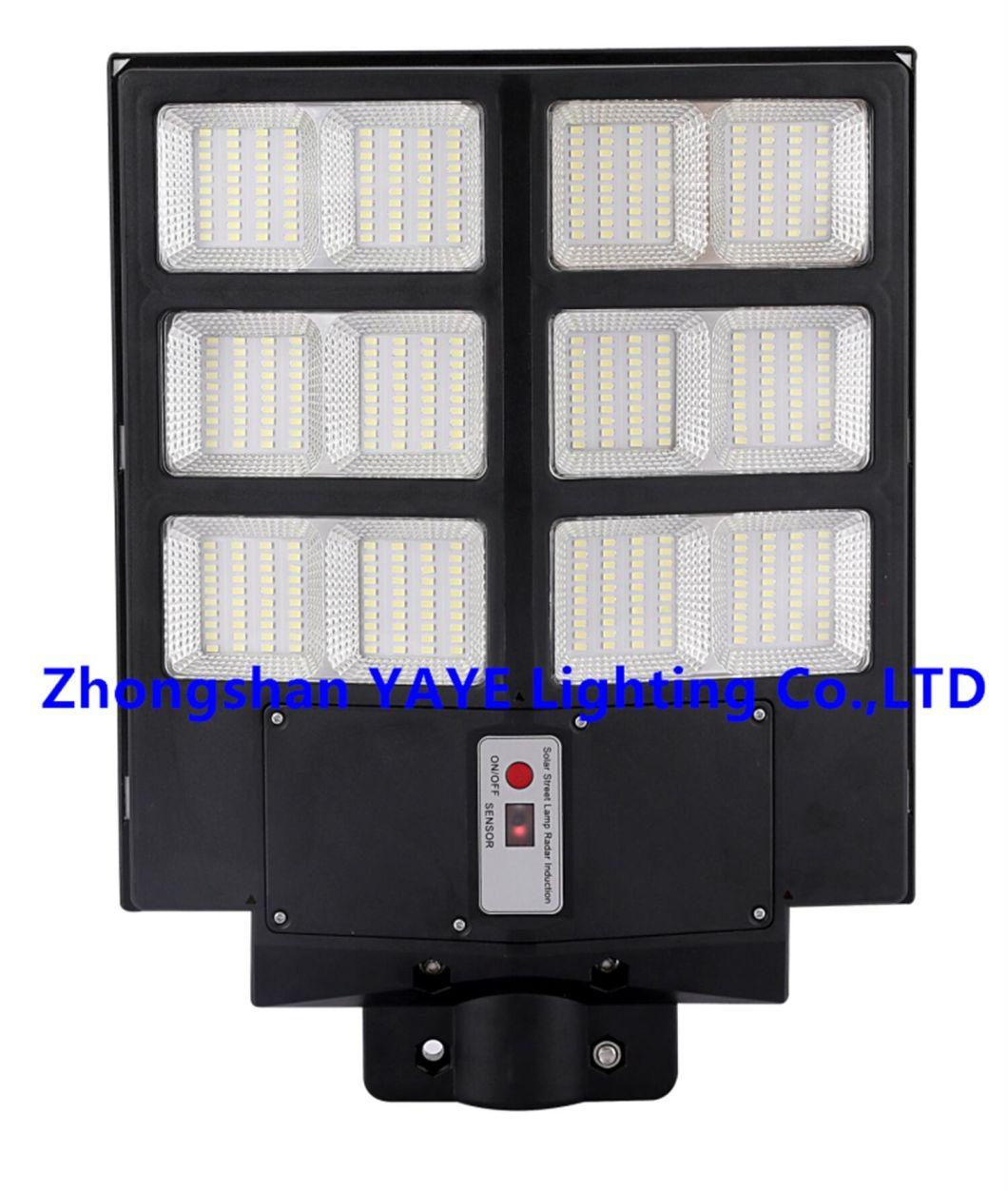 Yaye Hottest Sell 200W/300W/400W Integrated All in One Solar LED Street Light with Stock 1000PCS/Remote Controller/Radar Sensor/ 2 Years Warranty