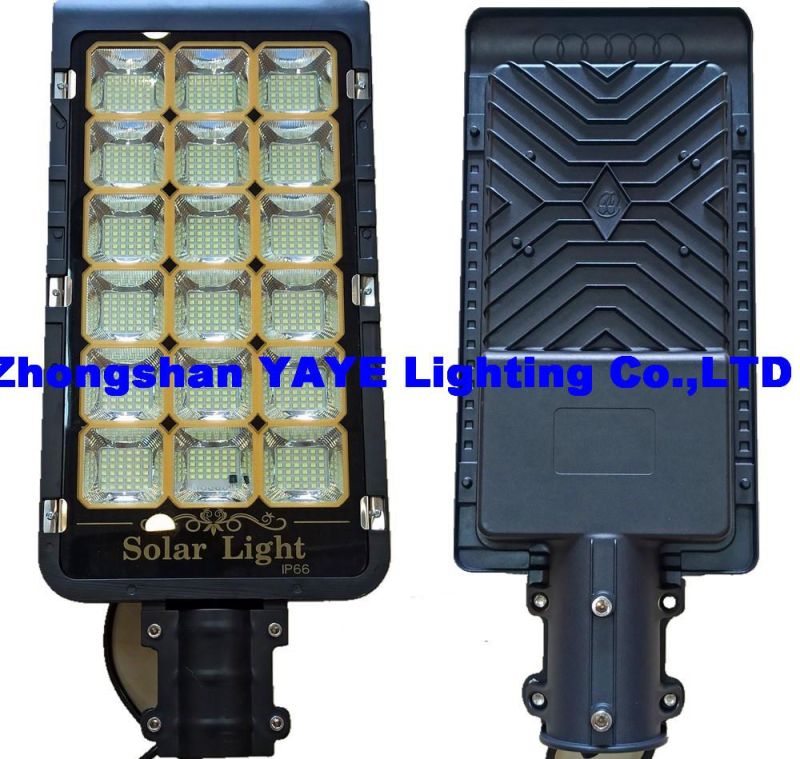 Yaye Hot Sell 300W/200W/150W/100W/80W/50W Solar LED Street Light 2/3 Years Warranty IP66 Waterproof/Remote Controller/Radar Sensor/1000PCS Stock