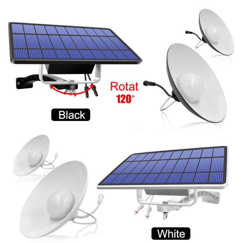 Double Head Solar Pendant Light Outdoor Solar Lamp Shed Lights with Cable for Garden Yard