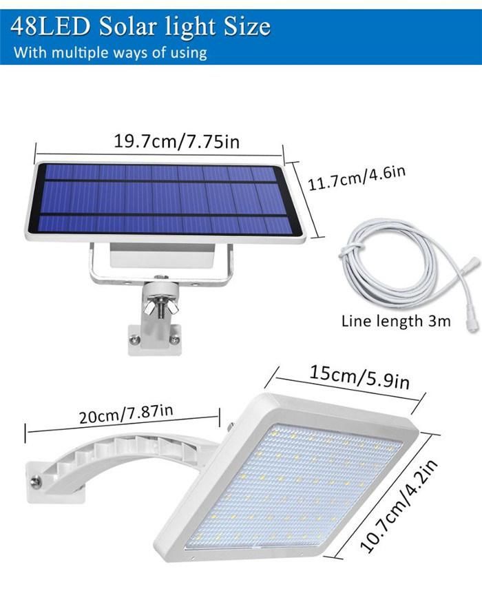 3W 5W 8W Outdoor Garden Security LED Waterproof Motion Sensor Super Bright Amazon Solar Wall Lights for Yard Garage Garden