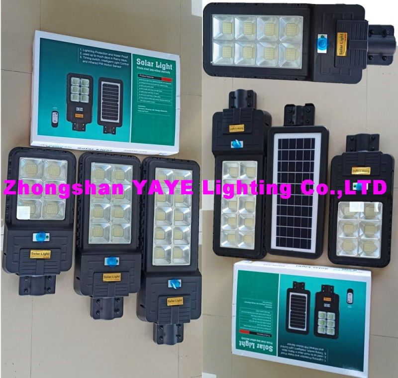 Yaye Best Sell High Quality 300W/400W Integrated All in One Solar LED Street Garden Light with Remote Controller/Radar Sensor/ 1000PCS Stock/3 Years Warranty