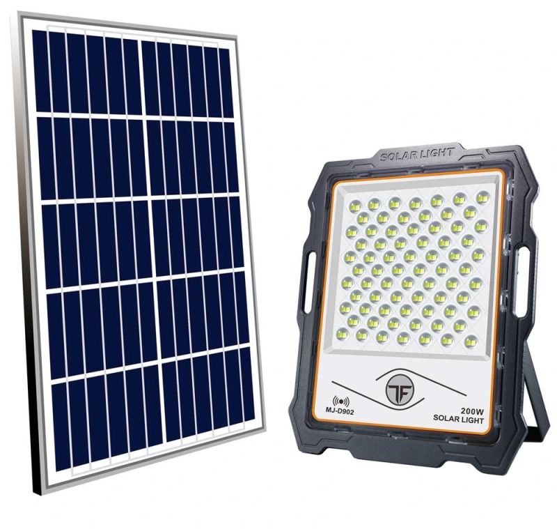 Yaye 2021 Hottest Sell IP67 Rador Sensor 100W/200W/300W/400W/600W Solar LED Flood Garden Road Wall Lighting with Materials: High Quality Die Casting Aluminum