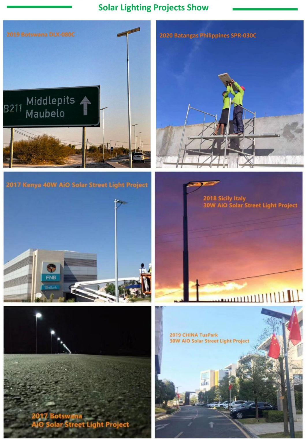 20000 Lumen Integrated LED Solar Street Lights for Government Road Lighting Project