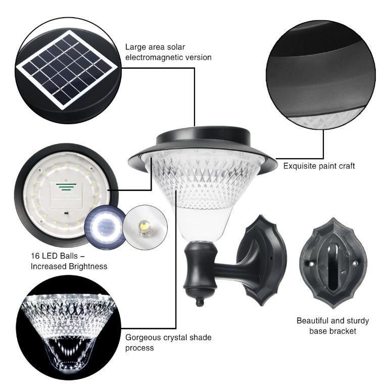 Solar Wall Light with 16PCS Super Brightness LED Cbd622-16LED