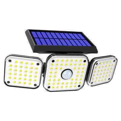 Outdoor Solar Rechargeable Motion Sensor LED Street Light IP65 Waterproof Wireless Garden Wall Light