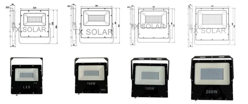 20W~200W Wider Power Range Flood Light Street Light