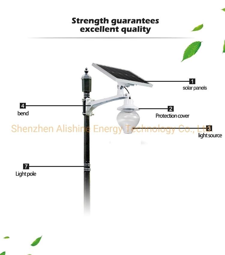 12W All in One Apple Garden LED Solar Street Light